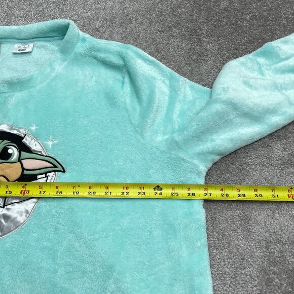 Disney Star Wars Baby Yoda Grogu Plush Lounge Sleepwear Womens 3x Green Graphic - Picture 10 of 13